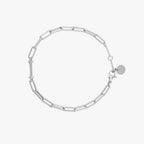 Initial Paperclip Chain Bracelet